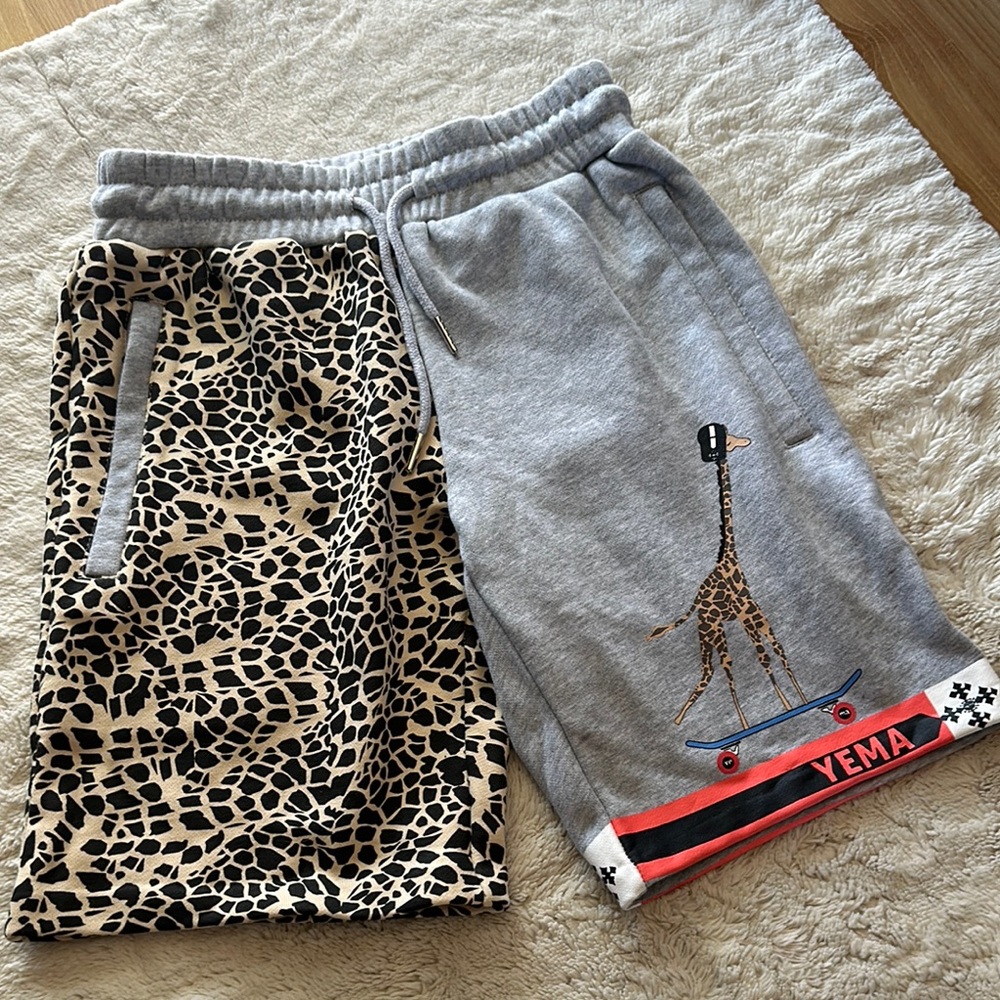 YEMA KIDS MESKEL GIRAFFE SKATING SHORTS IN CLAY